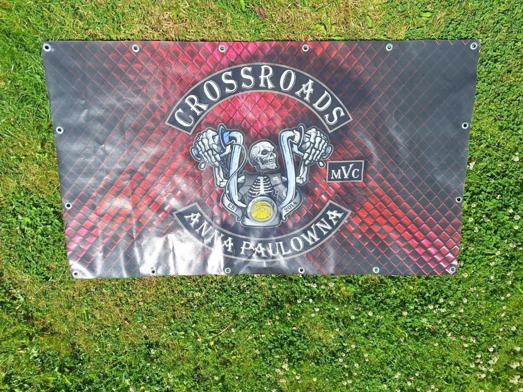 Banner Crossroads MVC Anna Paulowna skull motor, Verzenden