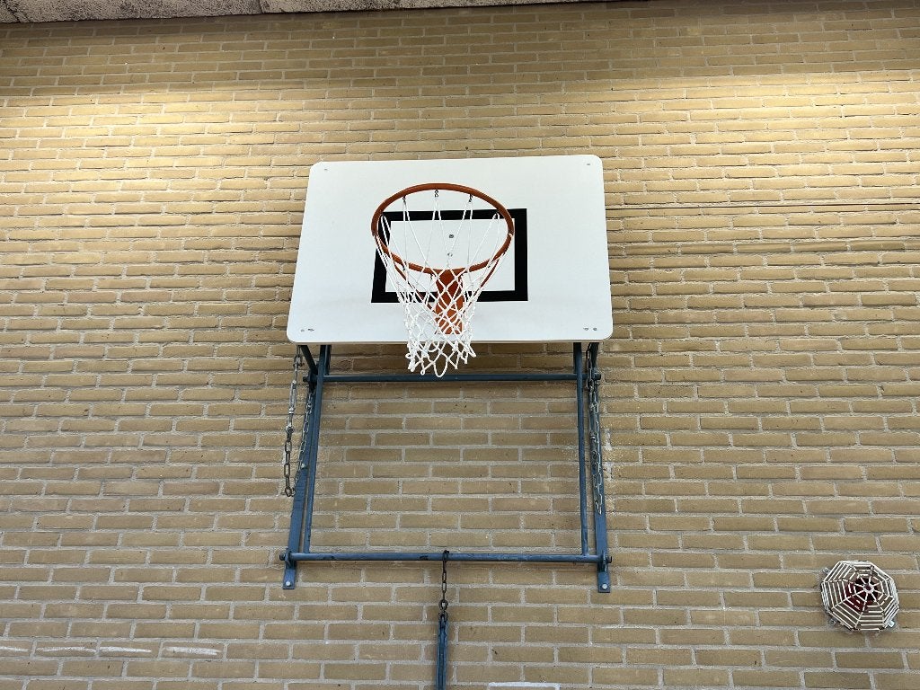 basketbal net + bord compleet NIJHA, 2x, Ophalen, Zo goed als nieuw, Ring, Bord of Paal