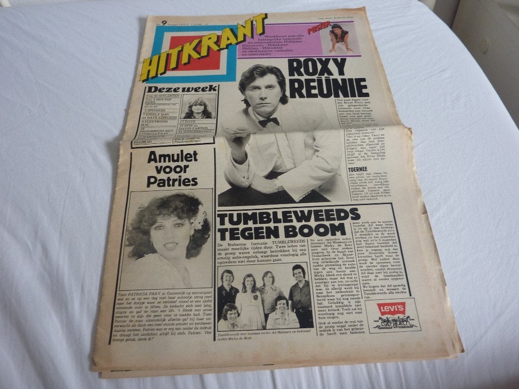 HITKRANT 1977-ROB DE NIJS--QUO--FLEETWOOD MAC-THIN LIZZY, Verzamelen, Verzenden, 1960 tot 1980, Tijdschrift