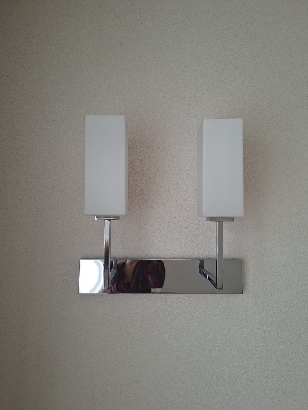 Wandlampen 2x 1 set Jan des Bouvrie, Ophalen, Zo goed als nieuw, Glas