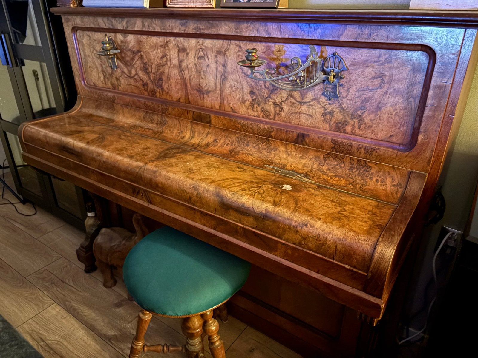 Antieke H. Matz & Co. Berlin Piano - Louis Bouillier Amsterd, Ophalen, Gebruikt, Bruin, Piano