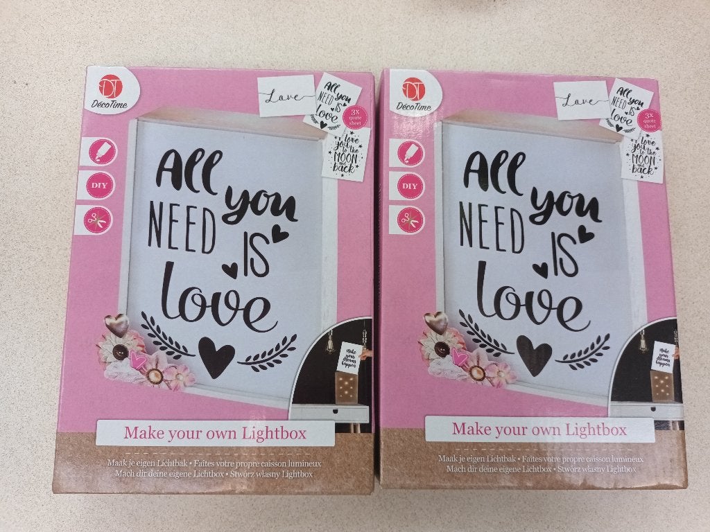 nieuw 2 dozen met maak je eigen lichtbox, Ophalen of Verzenden, Nieuw, Knutselwerk