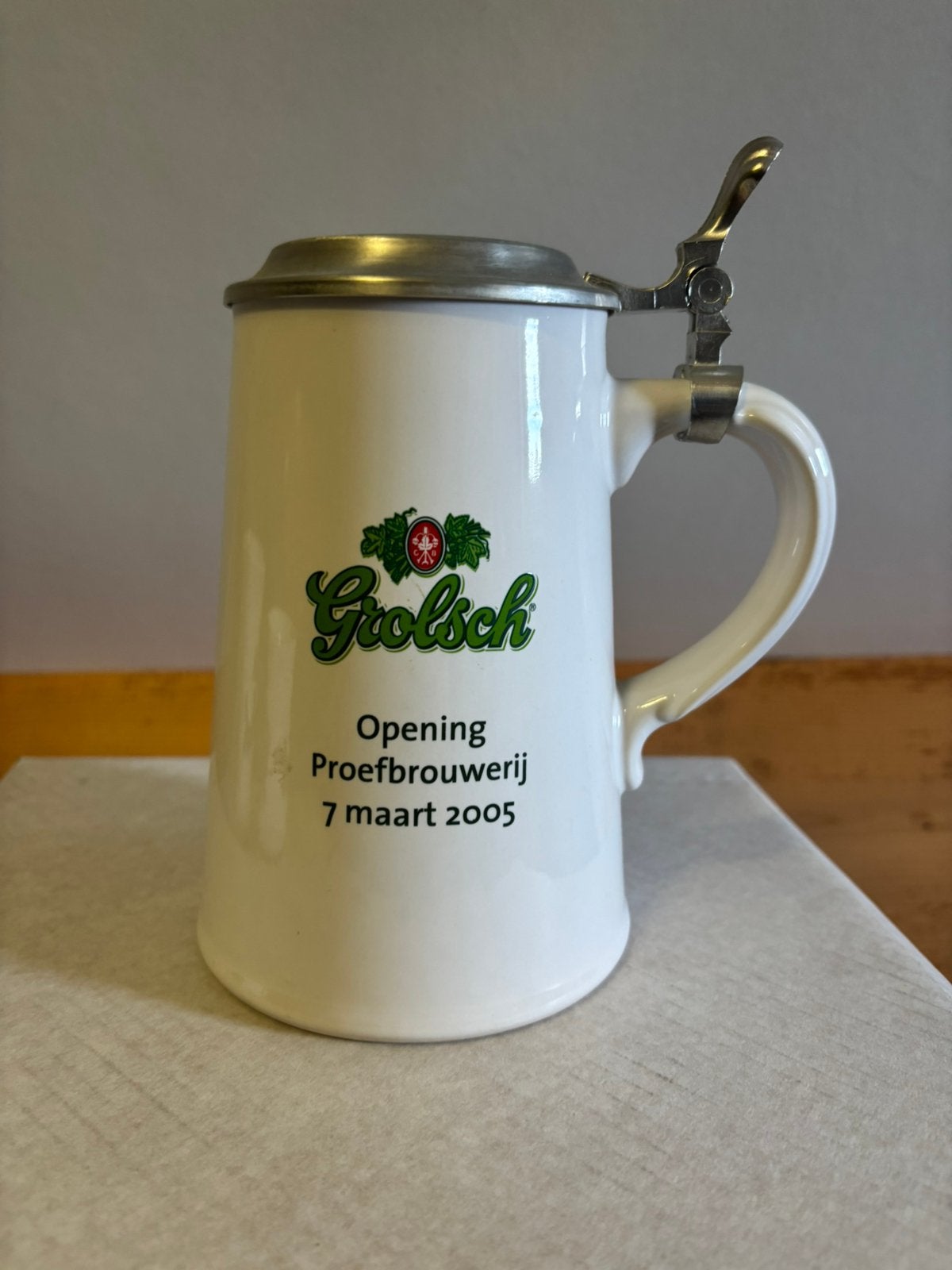 Grolsch pul opening proefbrouwerij, Verzamelen, Biermerken, Ophalen, Nieuw, Pul(len), Grolsch