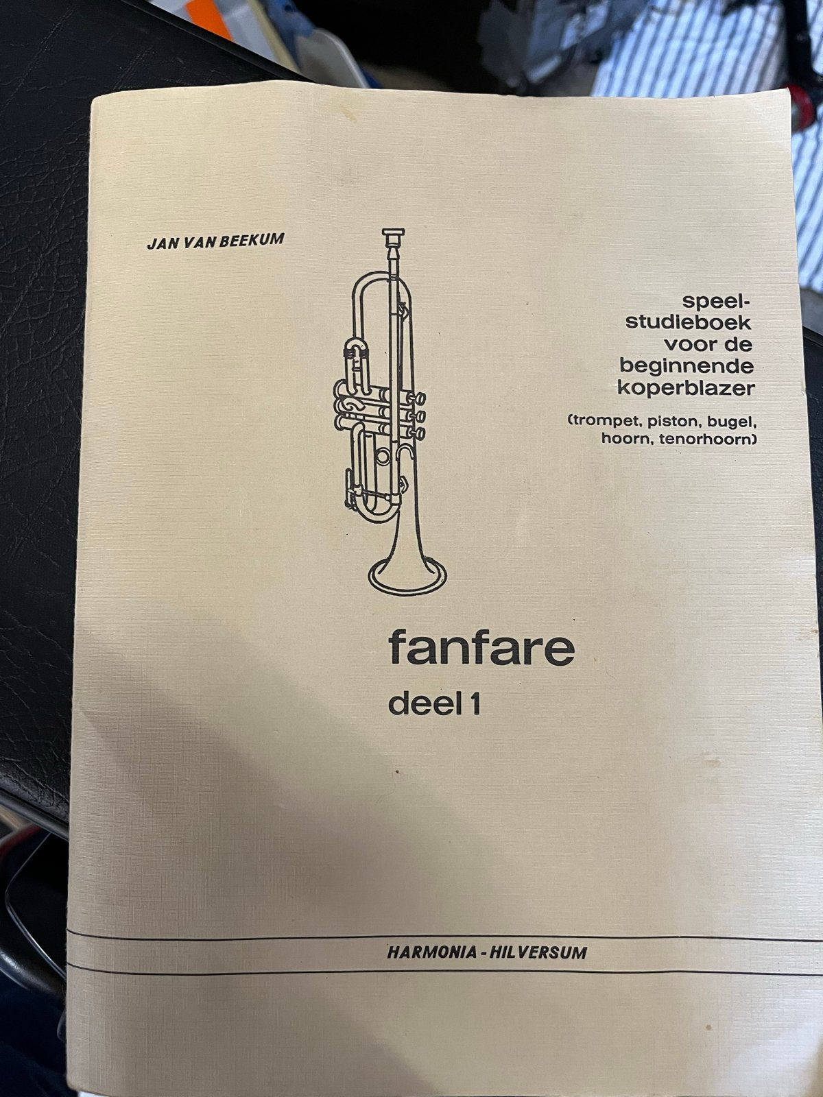 Fanfare 1 Lesboek Trompet Bugel Cornet - Fanfare Deel 1, Ophalen of Verzenden, Gebruikt, Les of Cursus, Trompet