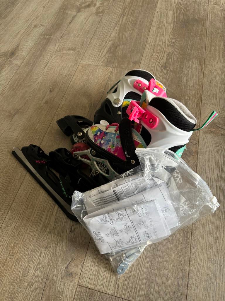 Skeelers 4-in-1: skeeler, rolschaats, combi en schaats, Kinderen, Overige typen, Ophalen, Overige merken