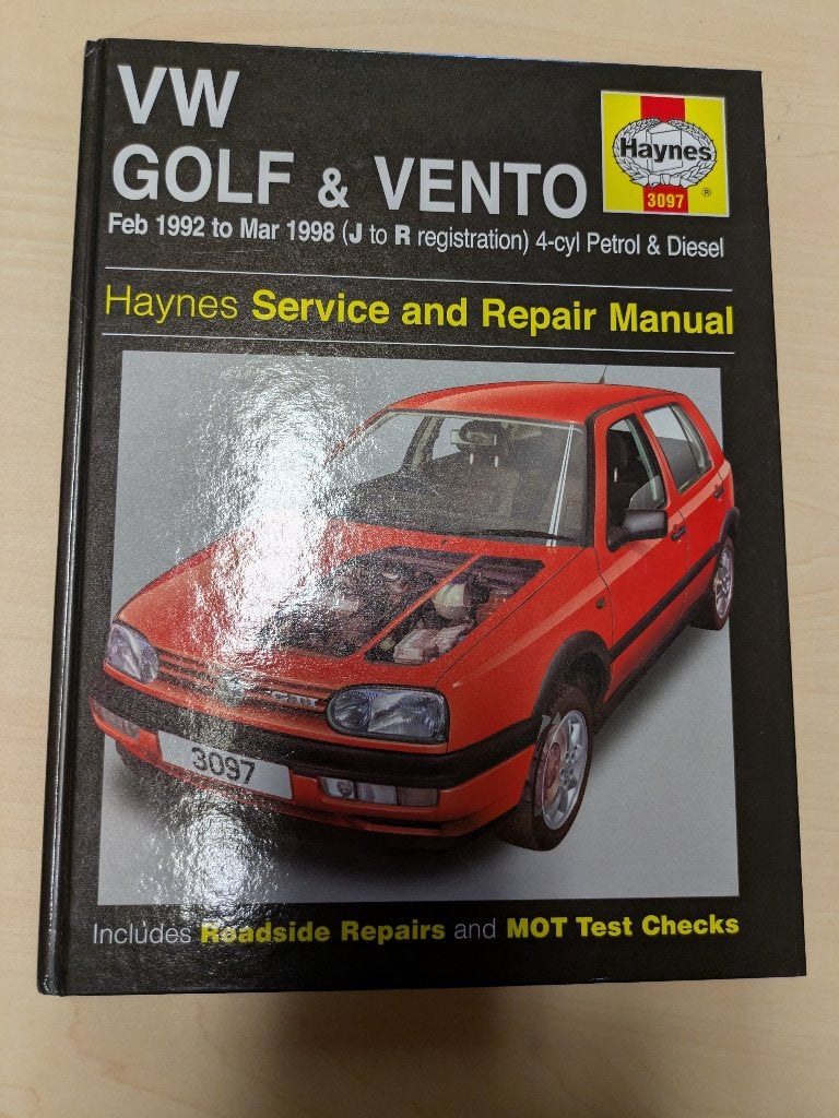 Haynes VW Golf Vento 1992-1998 Werkplaatshandboek 3097, Ophalen of Verzenden, Zo goed als nieuw, Volkswagen, Mark Coombs en Spencer Drayton