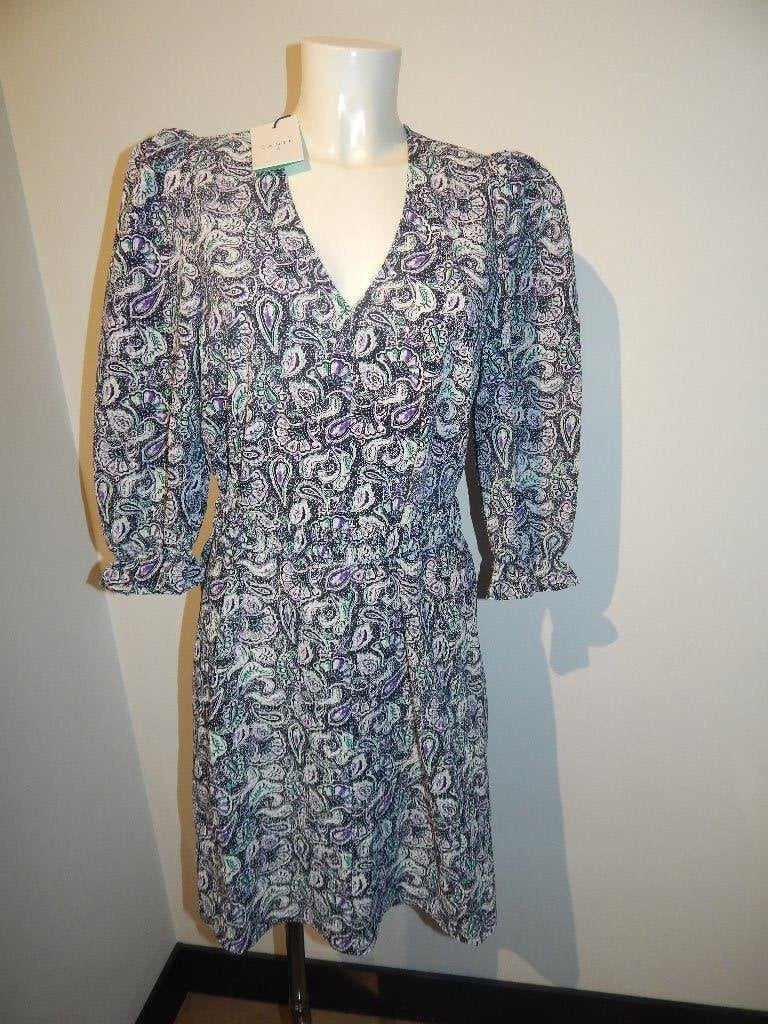 Dante 6 Nieuwe jurk pof mouw paisley print kleuren 3/40