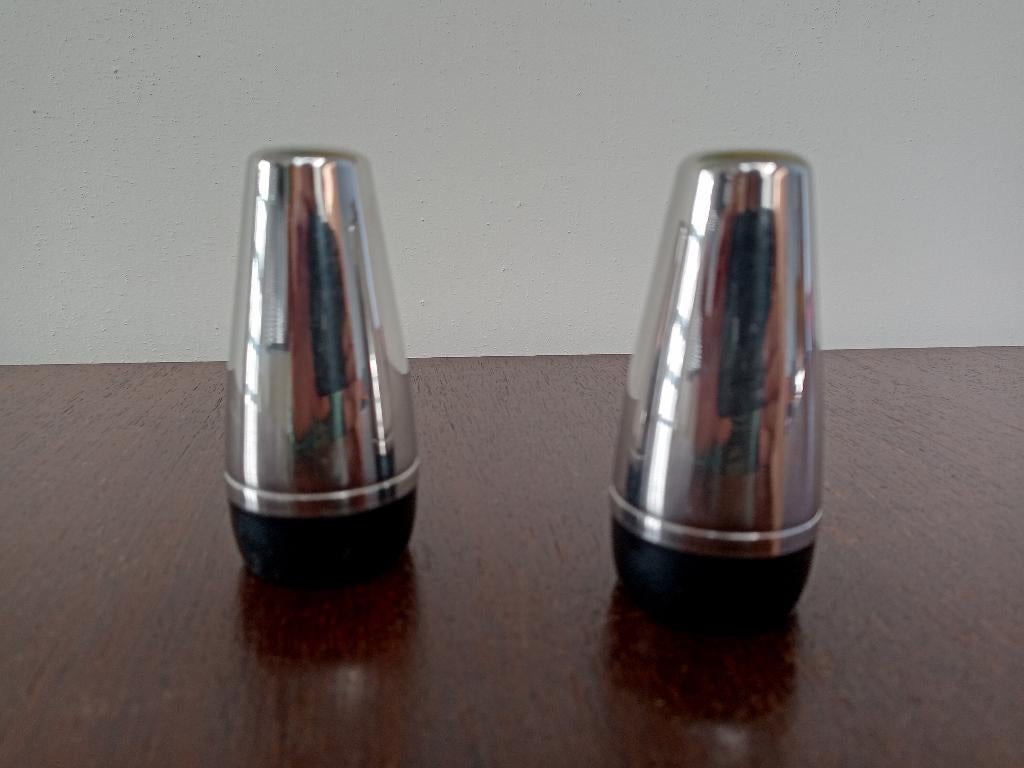 Alessi peper en zout vaatjes, vintage, Ophalen of Verzenden