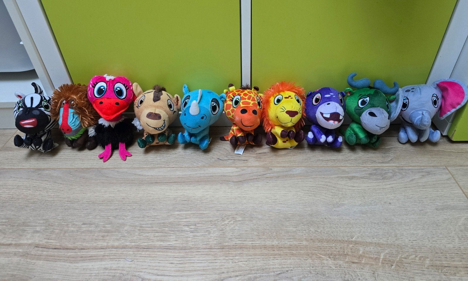 Complete set Lidl Mini's knuffels, Overige karakters, Overige typen, Zo goed als nieuw, Meerkleurig