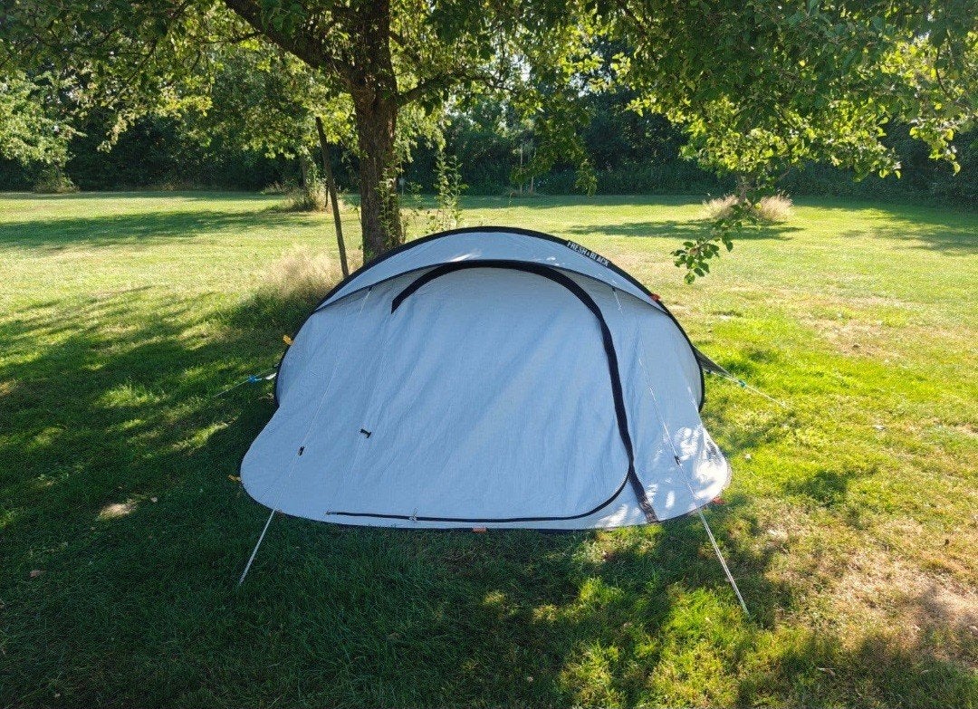 Quechua 2 Seconds 3 personen Fresh & Black tent, Ophalen of Verzenden, Gebruikt