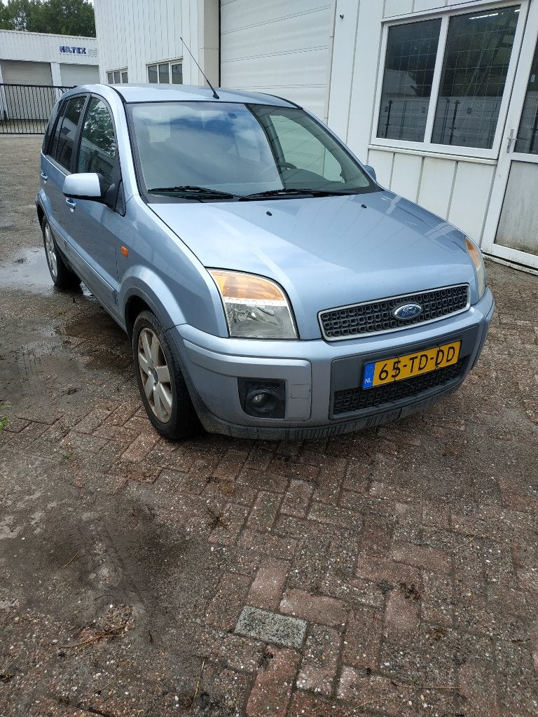 Ford Fusion 1.4 16V 2006 Grijs, Auto's, Voorwielaandrijving, 15 km/l, Blauw, Origineel Nederlands