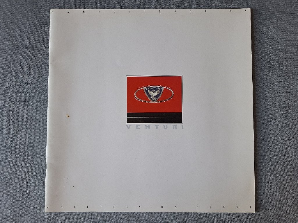 Brochure VENTURI - Engels, Verzenden, Gelezen, Overige merken
