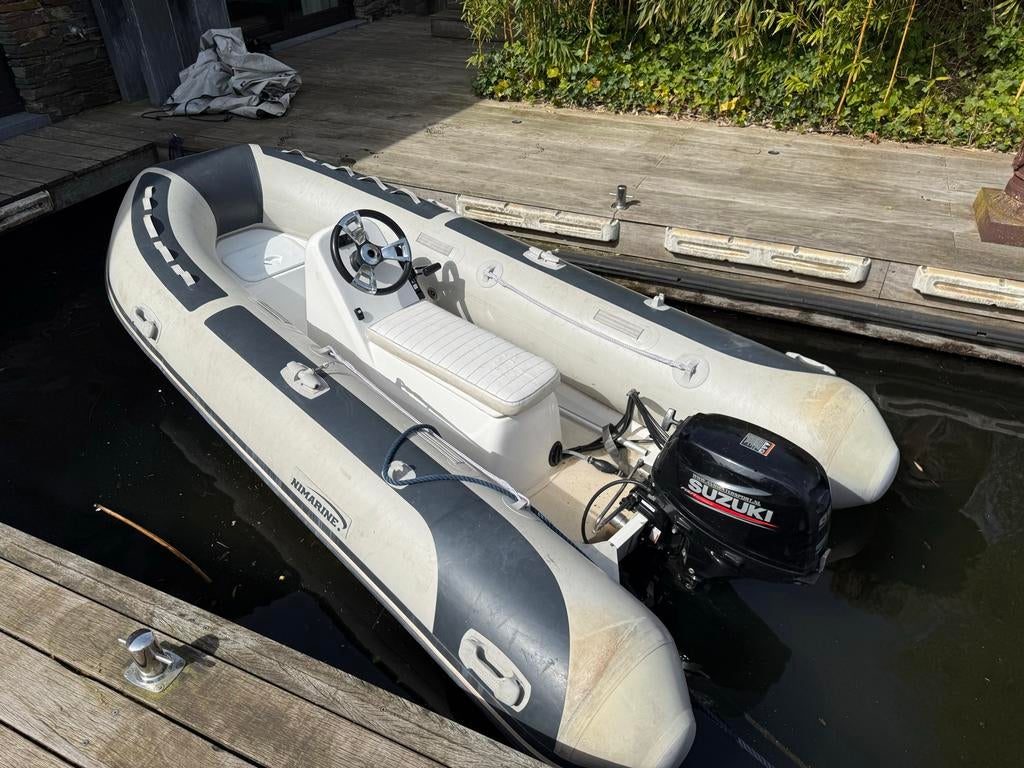 Nimarine Max 350 met 20pk Suzuki, Aluminium, Gebruikt, Benzine, Minder dan 70 pk