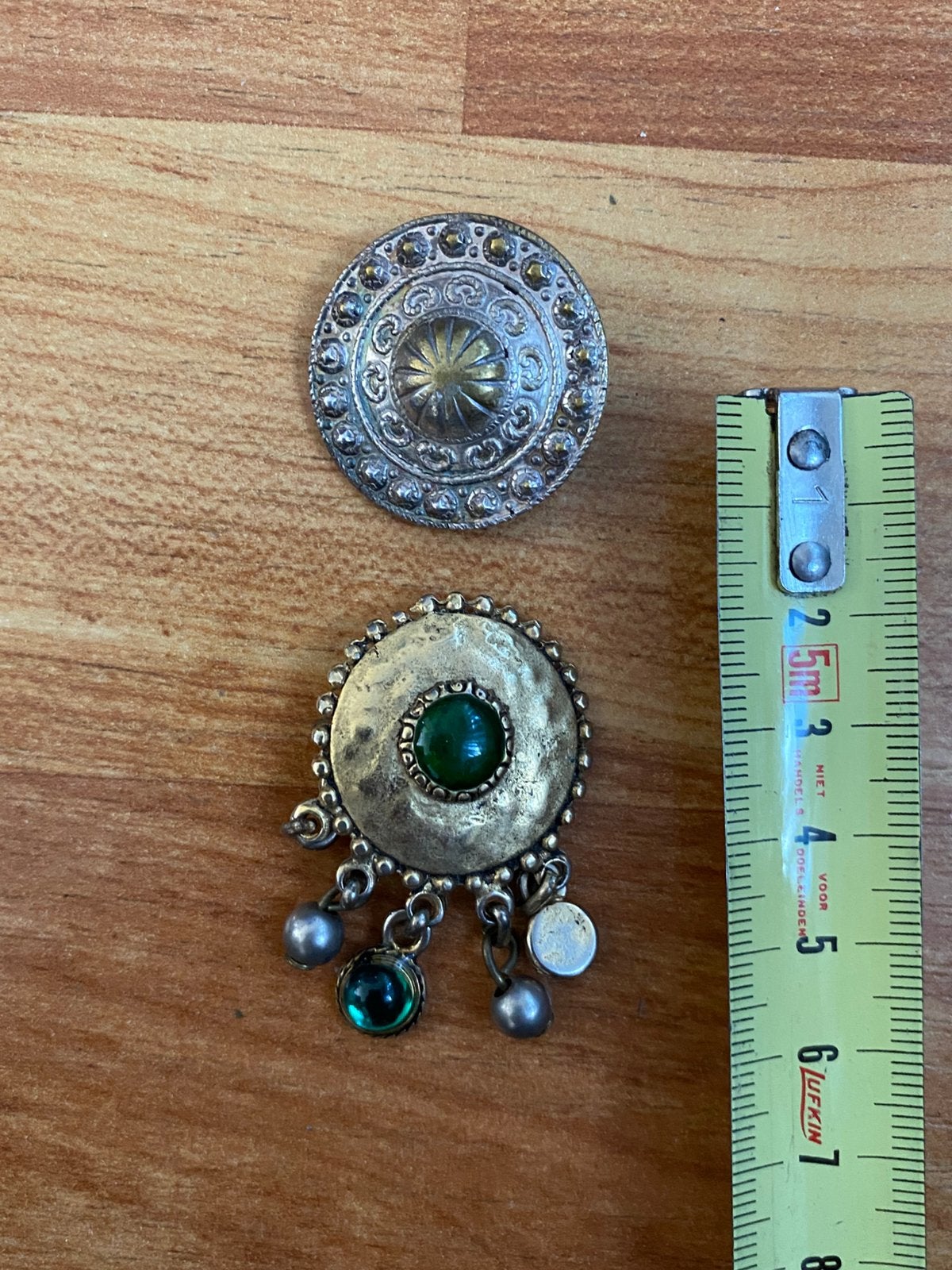 Broche 2x, Sieraden, Tassen en Uiterlijk, Broches, Verzenden, Zo goed als nieuw, Zilver, Overige materialen