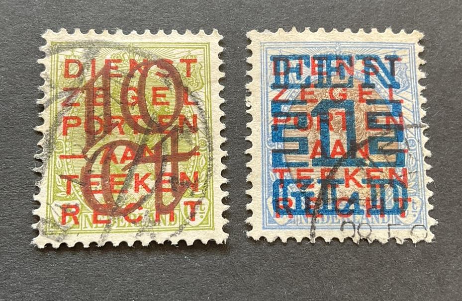 NVPH 132-133 gestempeld, Postzegels en Munten, Postzegels | Nederland, Ophalen of Verzenden, T/m 1940