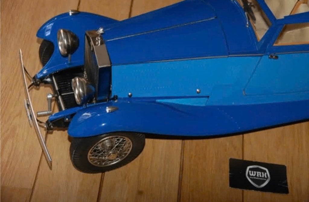 1:8 ROLLS ROYCE AMBASADOR blue Pocher UNIEK see info WRH, Verzenden, Zo goed als nieuw, 1:5 t/m 1:8, Auto