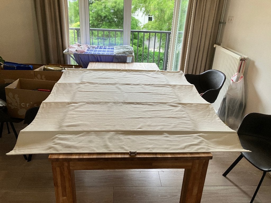 Ikea Ringblomma vouwgordijn, Ophalen, Beige, Vouwgordijn, Polyester