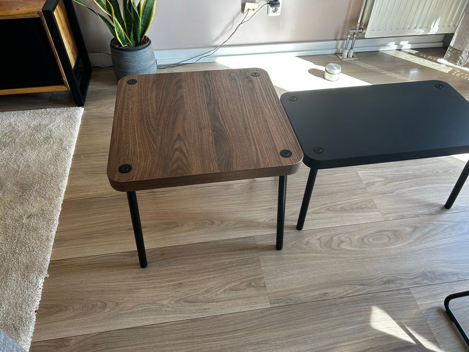 Set van 2 bijzettafels, Ophalen, Minder dan 45 cm, Minder dan 55 cm, Gebruikt