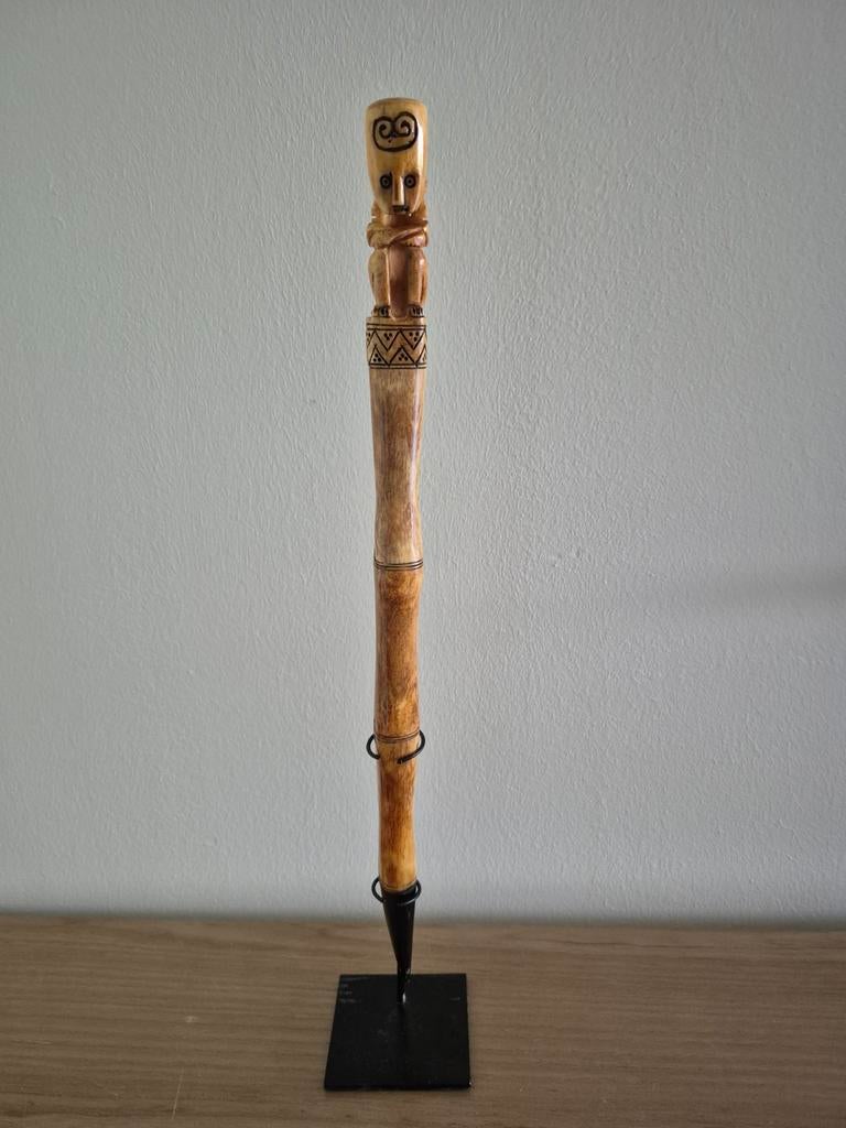 Tribale staf uit Papua new Guinea, Antiek en Kunst, Ophalen of Verzenden