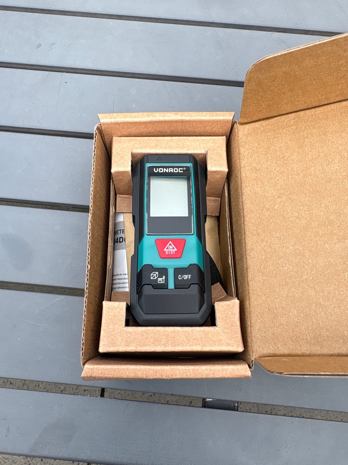 VONROC Laser Afstandsmeter LD504DC - Nieuw in doos, Ophalen of Verzenden, Nieuw, Afstand