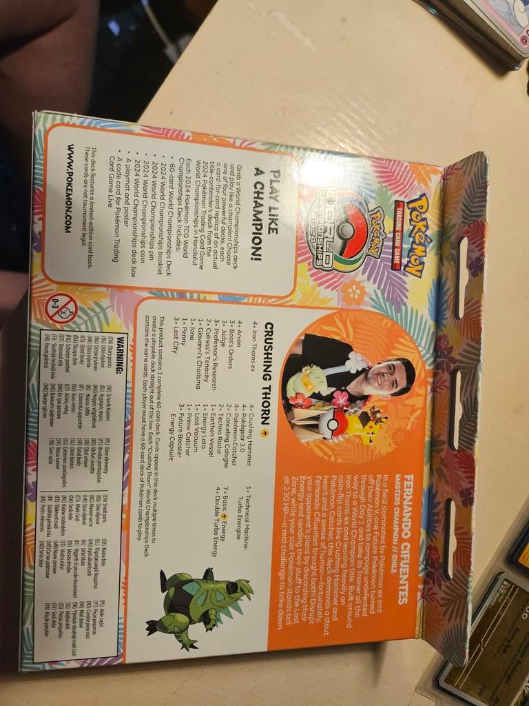 Pokémon Wereldkampioenschap Honolulu Decks, Ophalen of Verzenden, Nieuw, Speeldeck