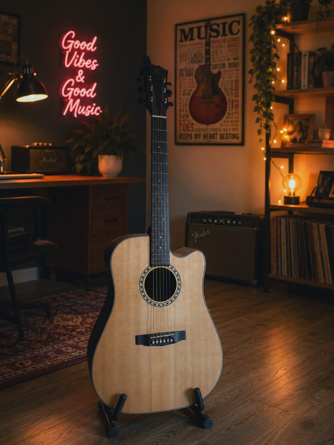 Dowina Danubius gitaar, Muziek en Instrumenten, Ophalen, Zo goed als nieuw, Western- of Steelstringgitaar