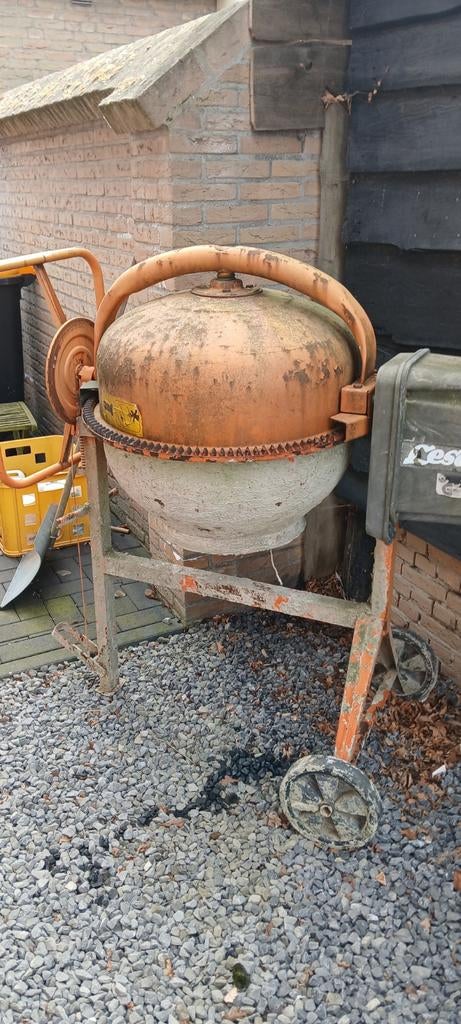 Betonmolen gebruikt, Doe-het-zelf en Verbouw, Betonmolens, Ophalen of Verzenden, Gebruikt