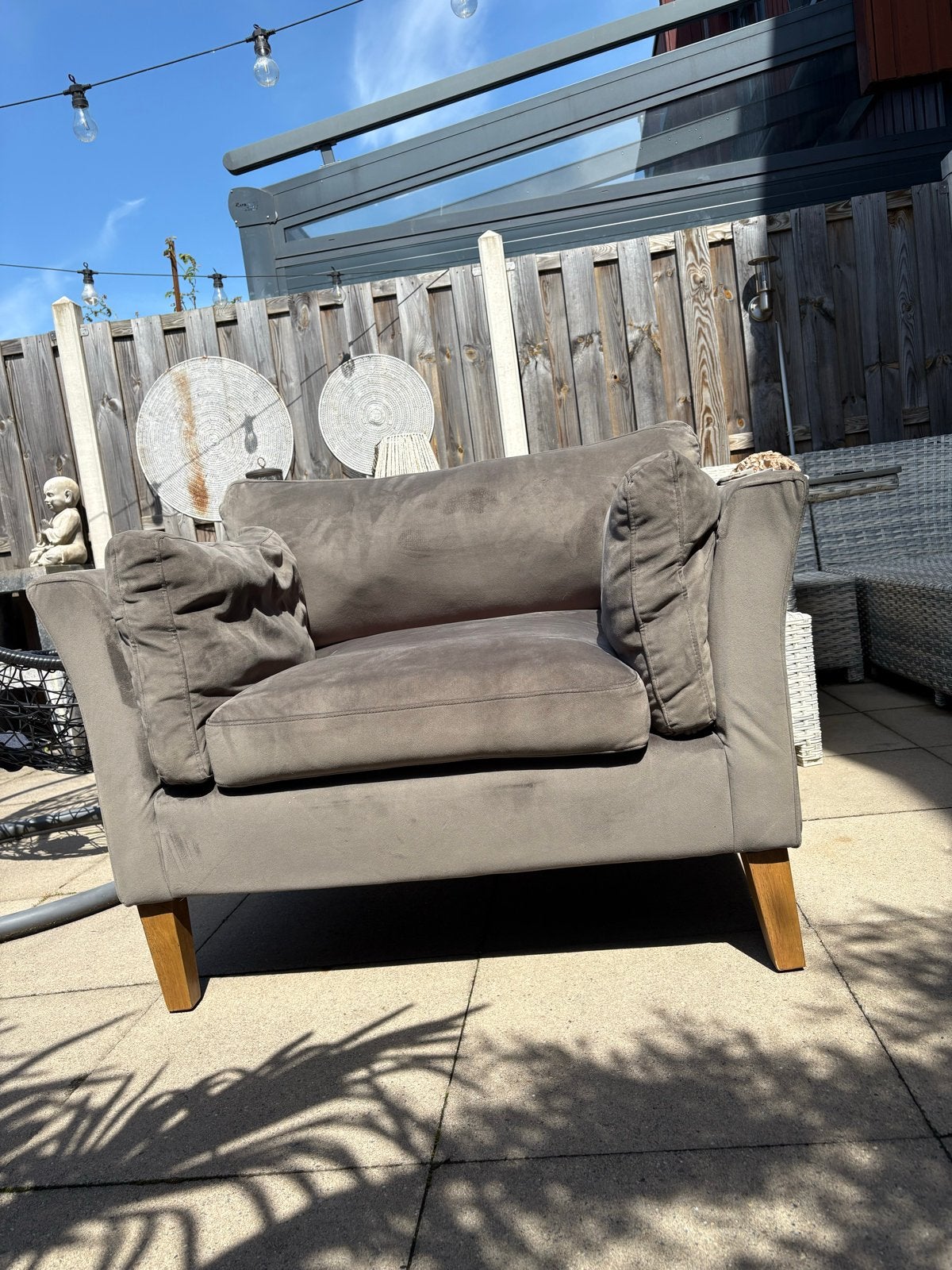 Riviera Maison fauteuil - GRATIS af te halen, Ophalen, Gebruikt, Stof, 75 tot 100 cm