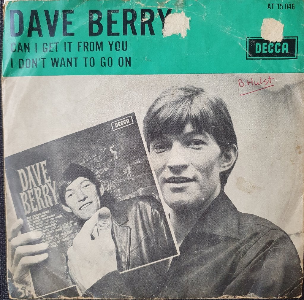Dave Berry - Can I Get It From You, Cd's en Dvd's, Gebruikt, Verzenden, 7 inch, Fotohoes