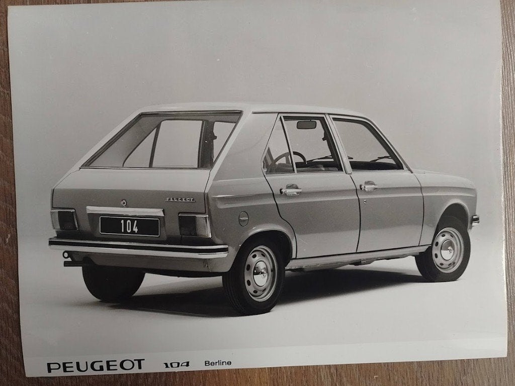 Peugeot 104 persfoto 1972, Ophalen of Verzenden, Nieuw, Peugeot