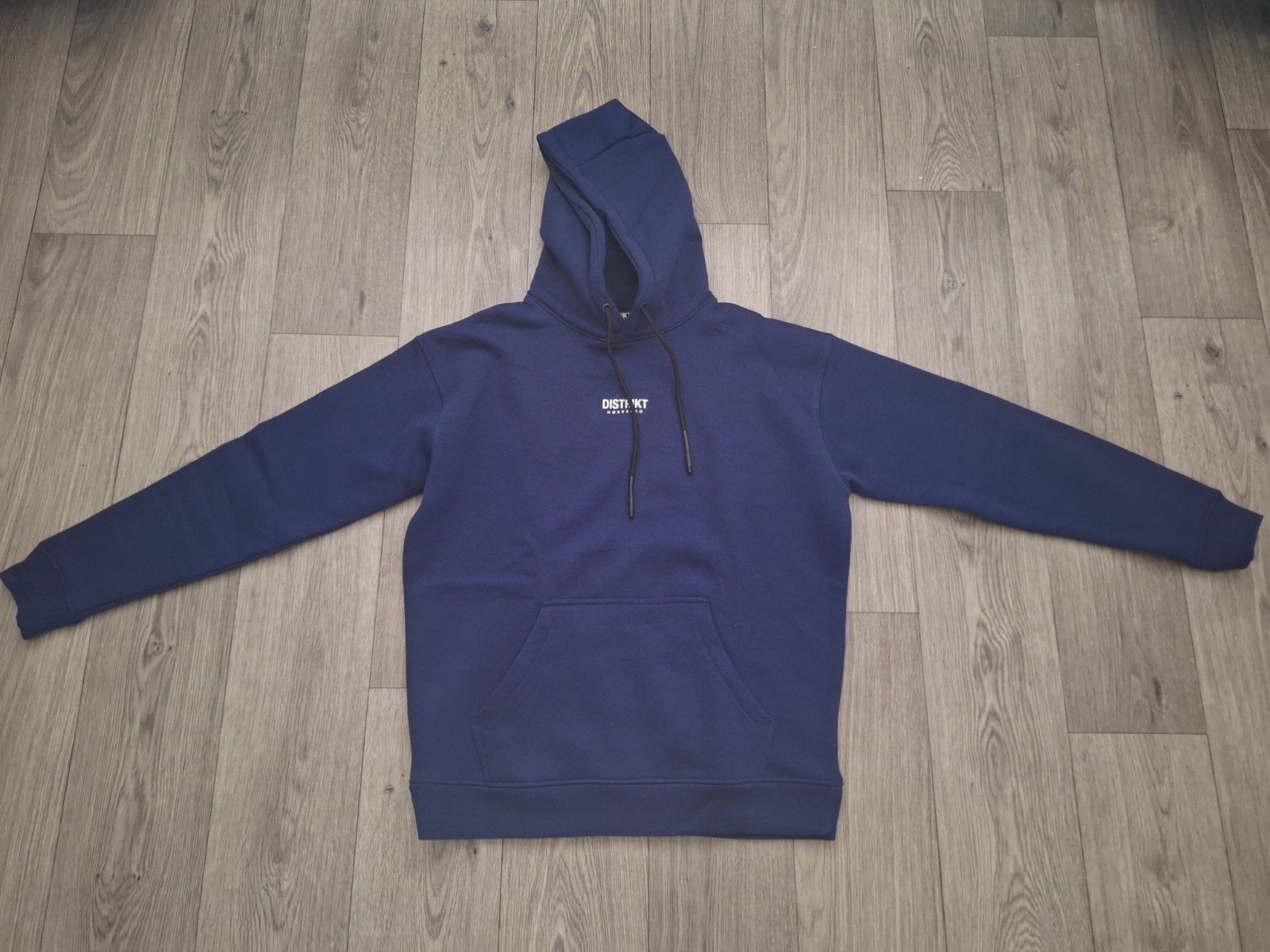 DISTRIKT NØRREBRO hoodie - Maat S, Blauw, Ophalen of Verzenden, Zo goed als nieuw, DISTRIKT NØRREBRO