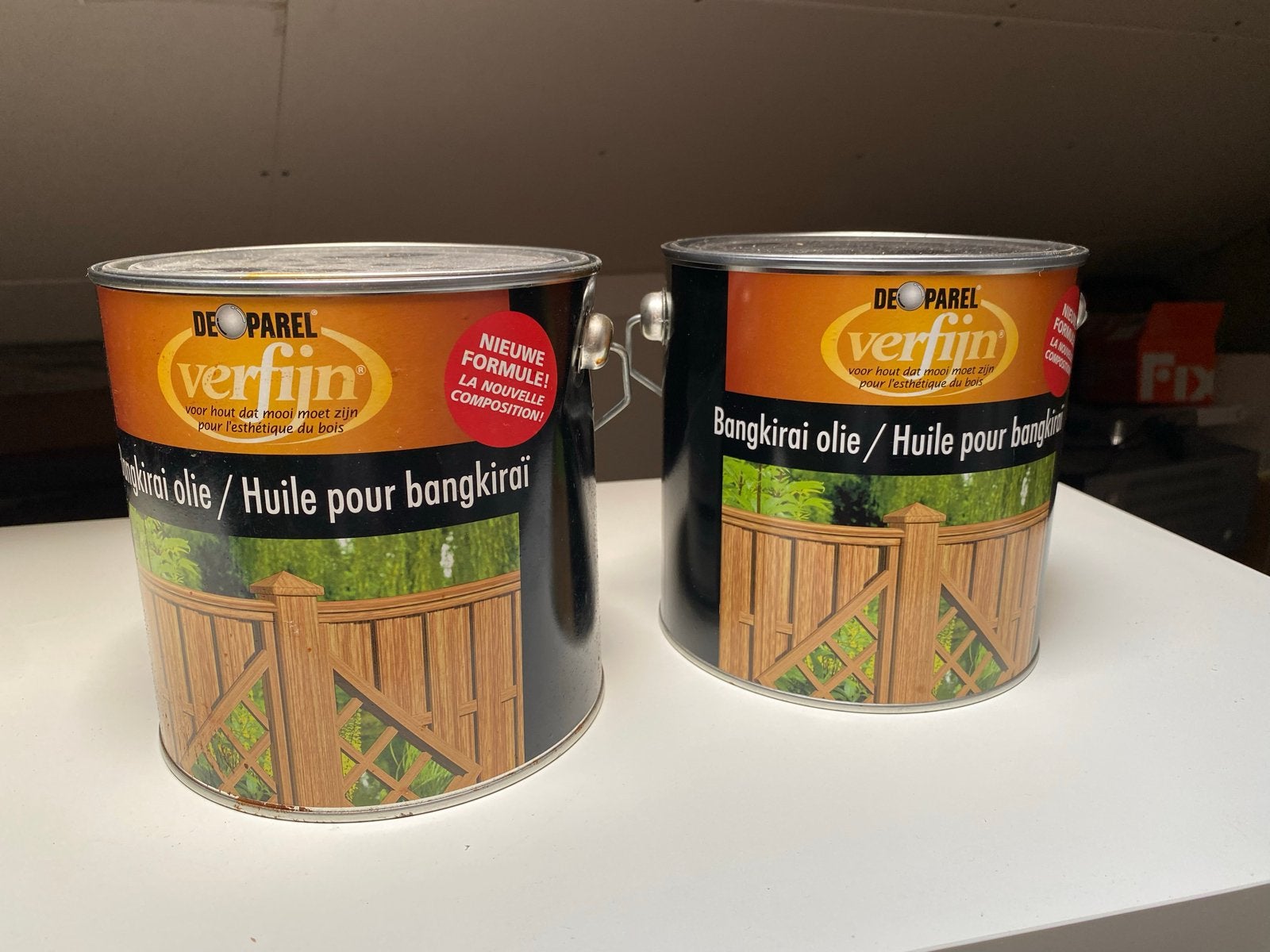 Verfijn Bangkirai Olie - nieuwe formule 2,5ltr + helft, Ophalen, Bruin, Nieuw, Beits
