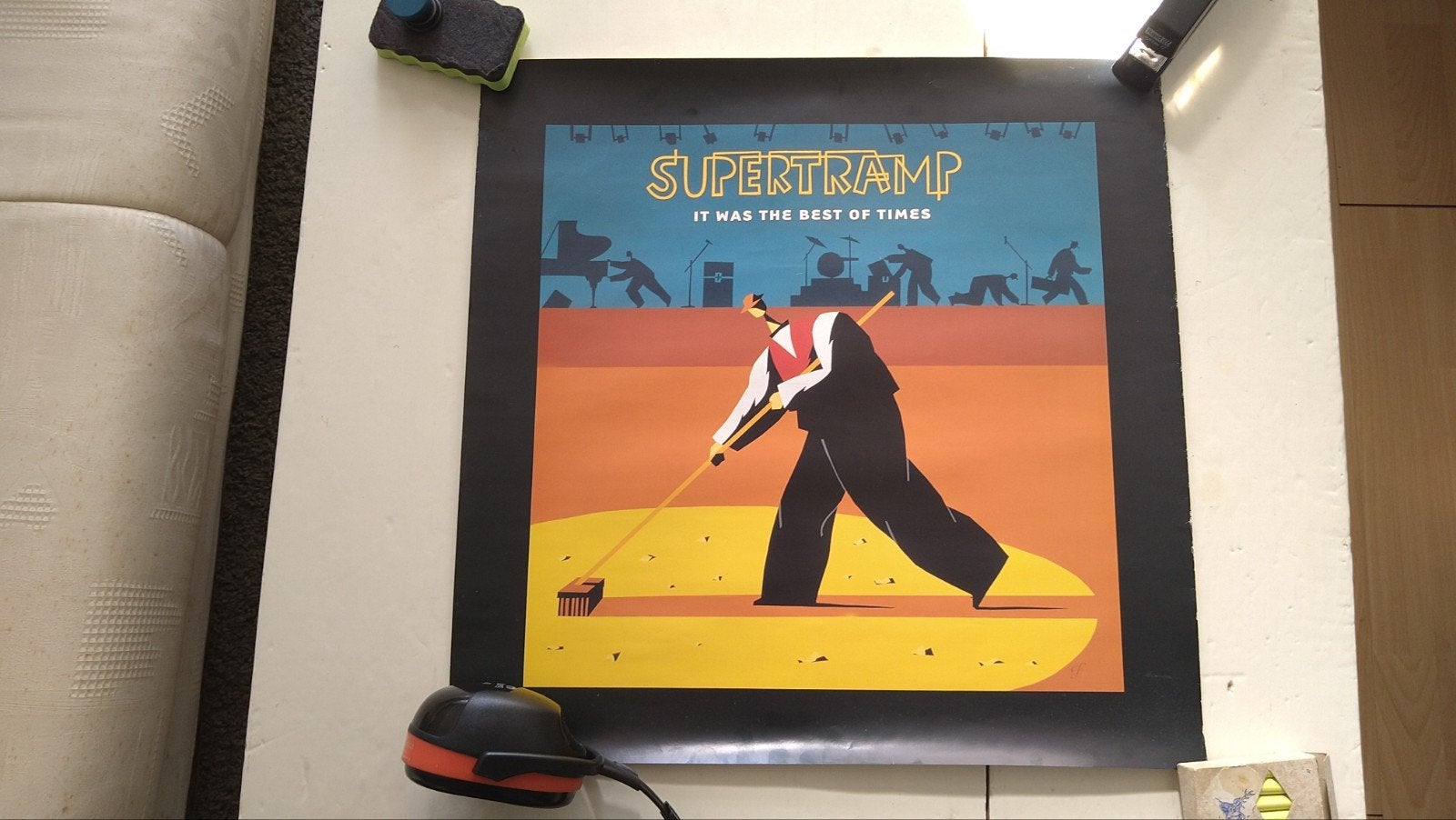 Supertramp it was the best of times poster, Ophalen of Verzenden, Poster, Artwork of Schilderij