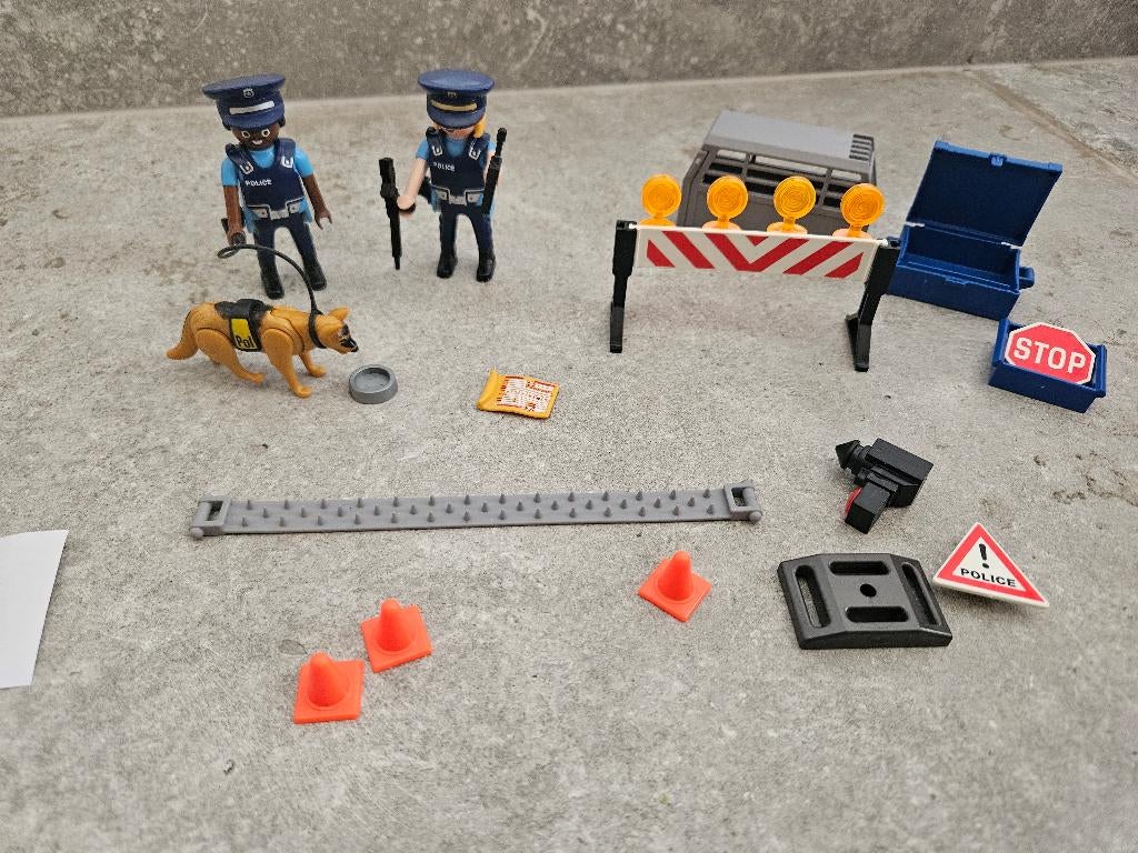 Playmobil Politiestraatblokkering 6878, Ophalen of Verzenden, Zo goed als nieuw