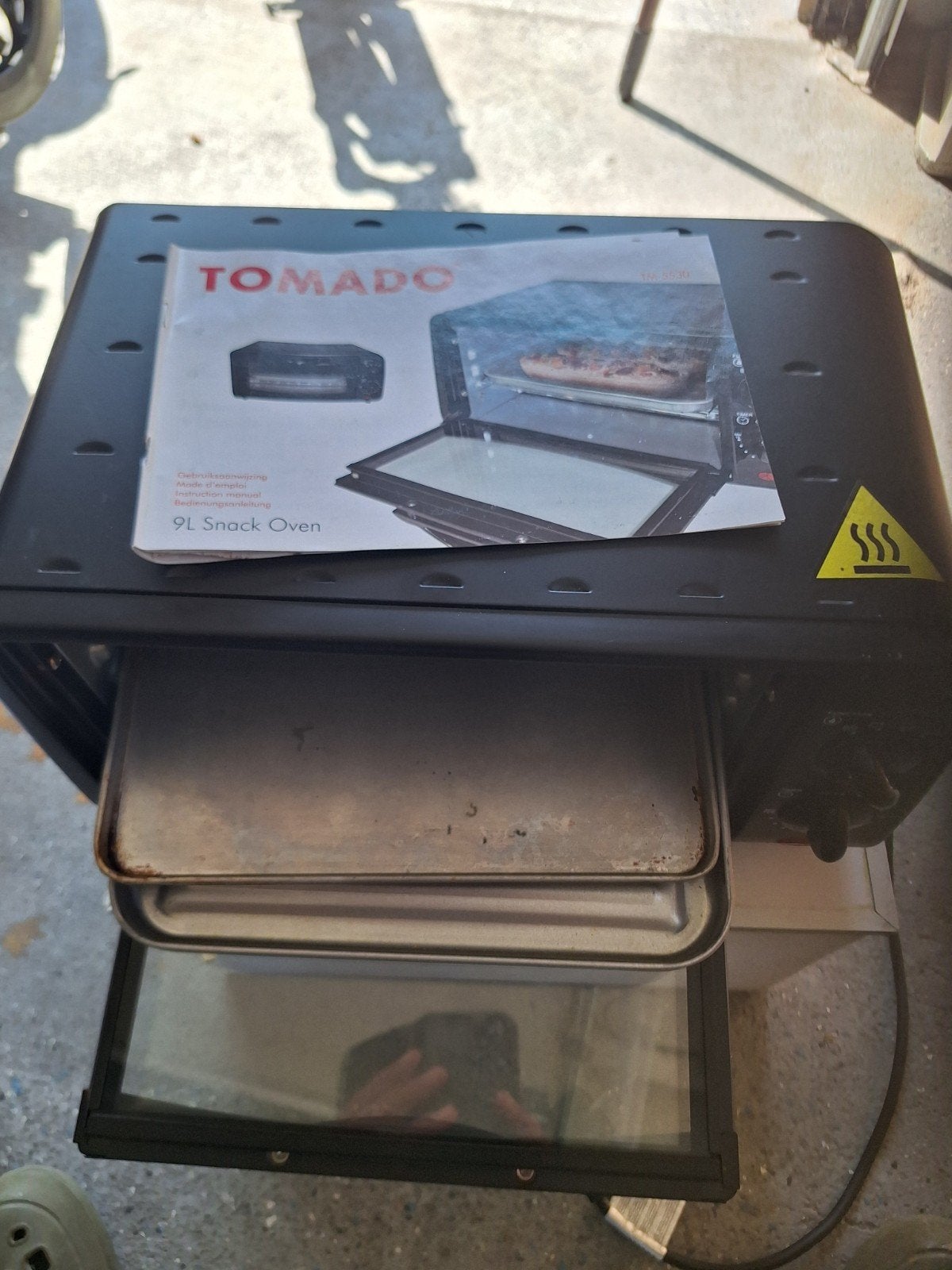 Tomado 9L Snack Oven - Compacte Mini-Oven, Minder dan 45 cm, Minder dan 45 cm, Ophalen of Verzenden, Vrijstaand