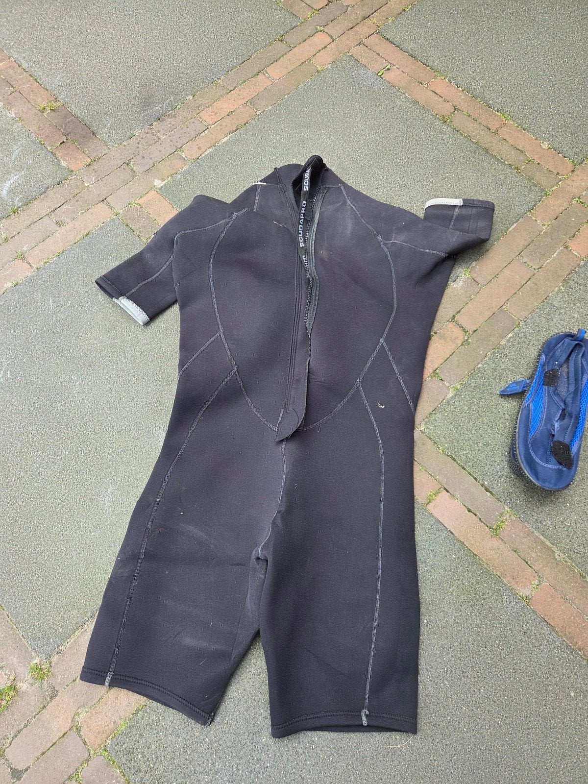 Scubapro shorty duikpak XXL/56 (Man) met waterschoenen, Ophalen of Verzenden, Gebruikt, Duikpak
