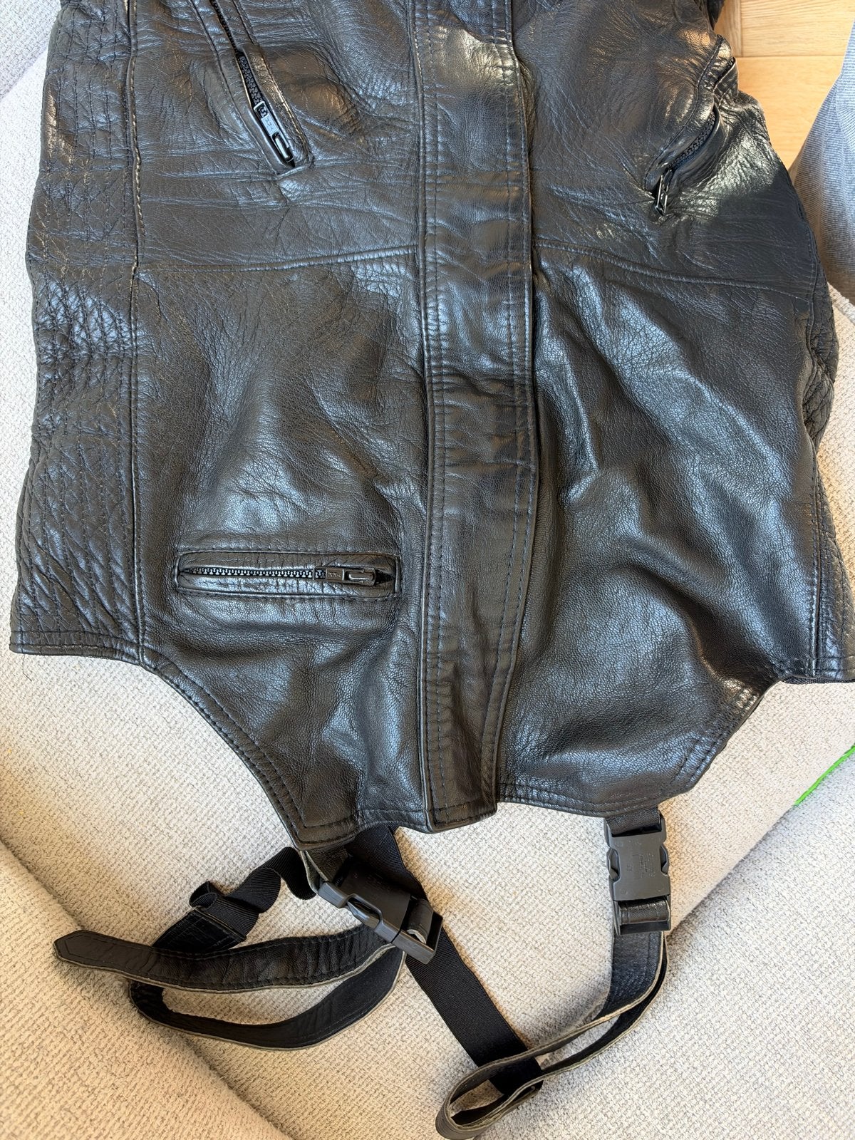 Zwart leren motorpak, maat S, Ophalen of Verzenden, Tweedehands, Combipak