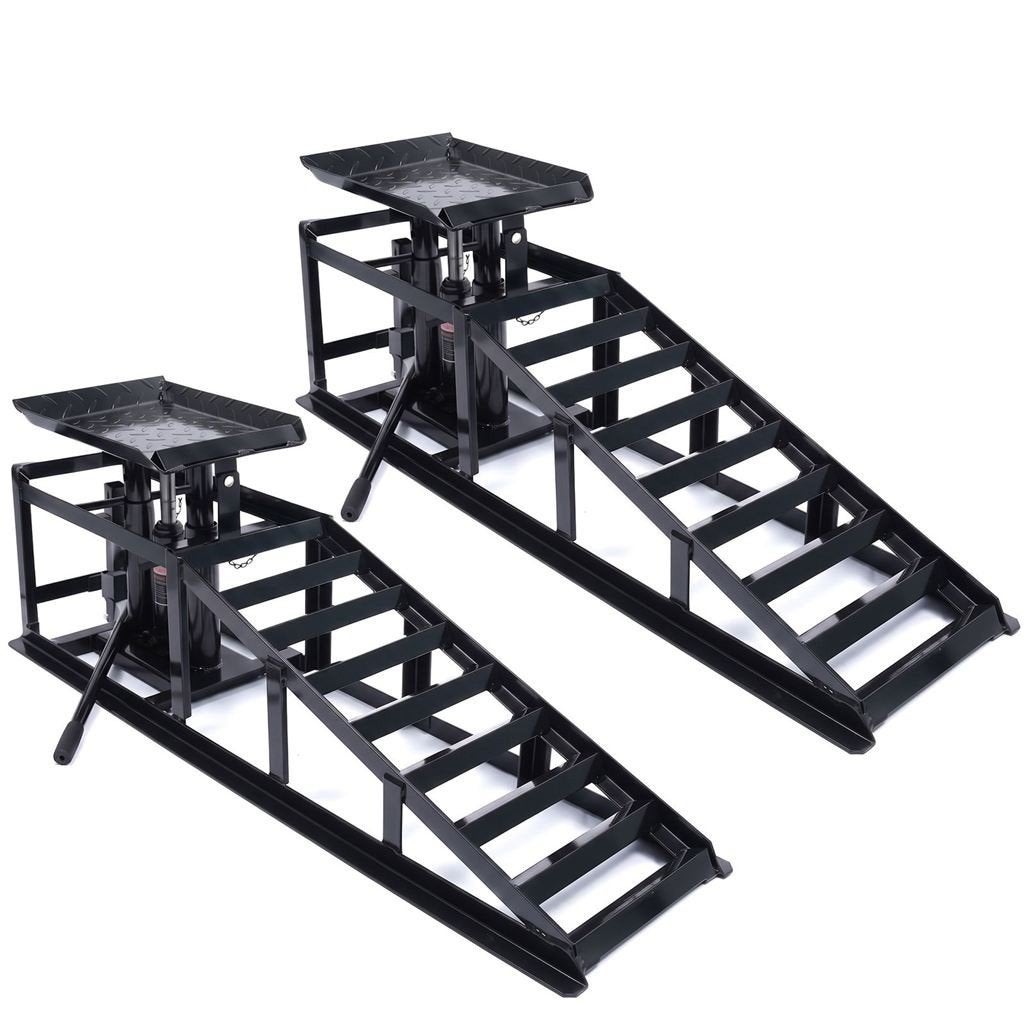 Auto Oprijplaten Hydraulische Hefbrug 3 Ton | Set van 2 Zwar