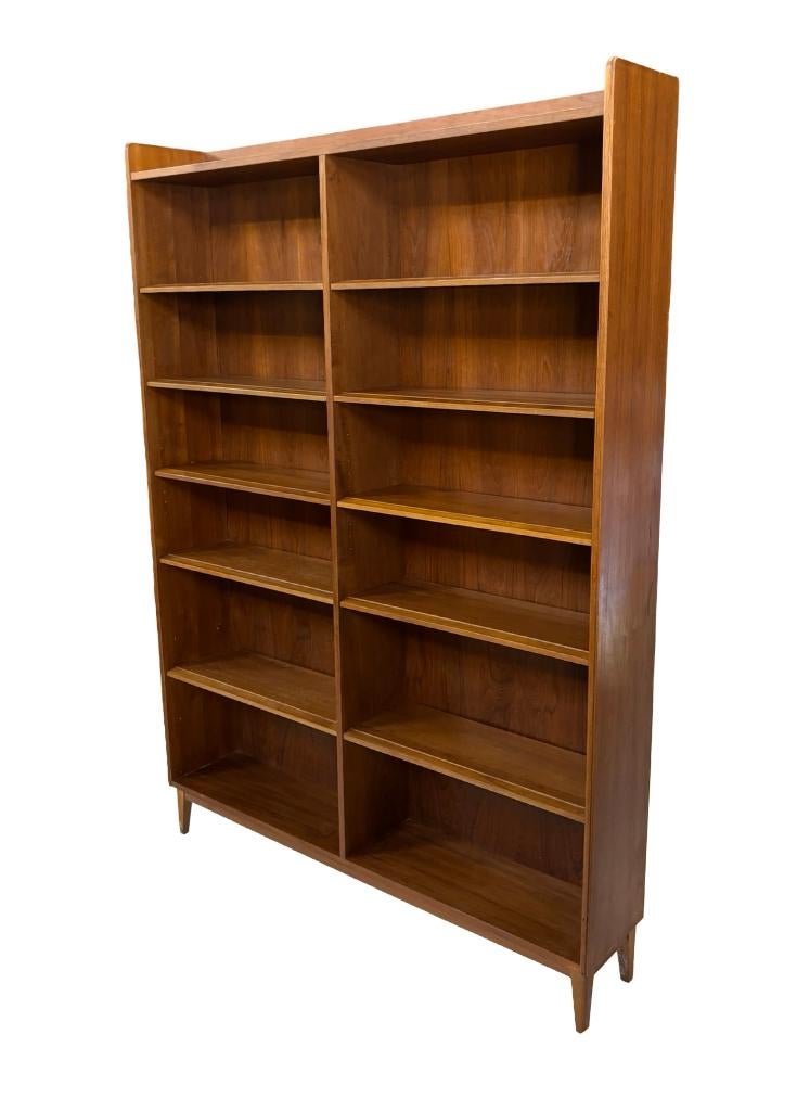 Vintage Teakhouten XL Boekenkast Deens Design Jaren 60, Gebruikt, 200 cm of meer, Teakhout, 50 tot 100 cm