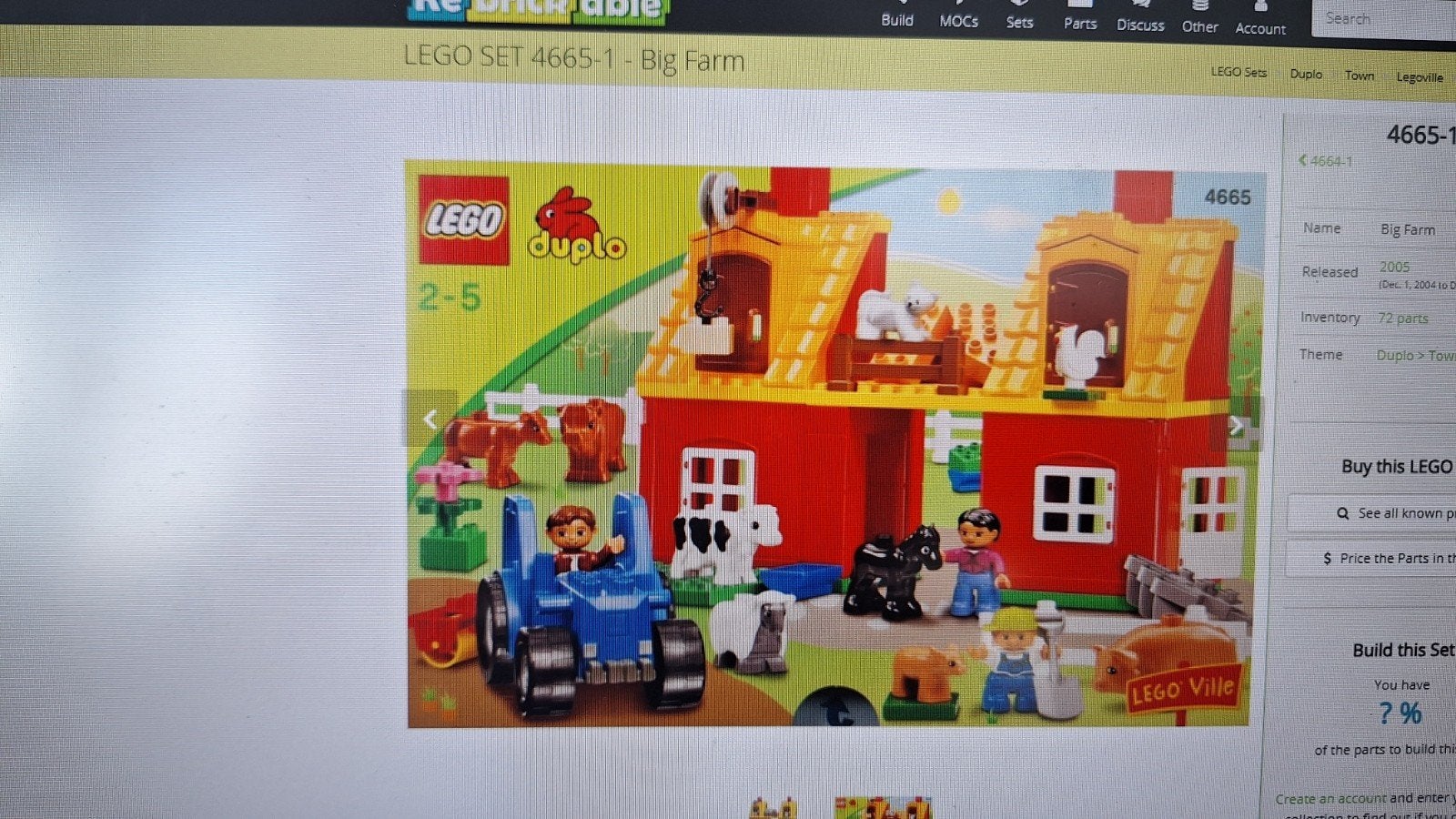Duplo 4665 Grote Boerderij - Compleet met extra blokjes, Gebruikt, Ophalen of Verzenden, Duplo, Complete set