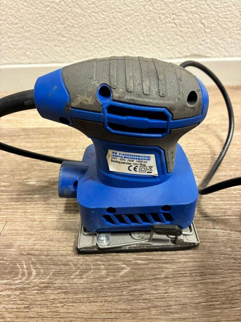 HBM 240 Watt vlakschuurmachine / handpalmschuurmachine, Ophalen, Gebruikt, Grote Esch 1010, 2841 MJ in Moordrecht, Info@hbm-machines.com