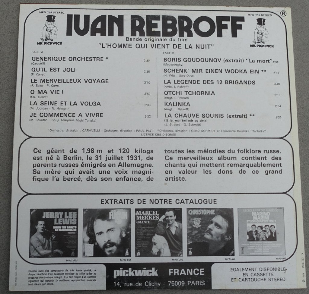 ivan rebroff , kalinka - LP, Inclusief binnenhoes, Ophalen of Verzenden, Zo goed als nieuw, 12 inch