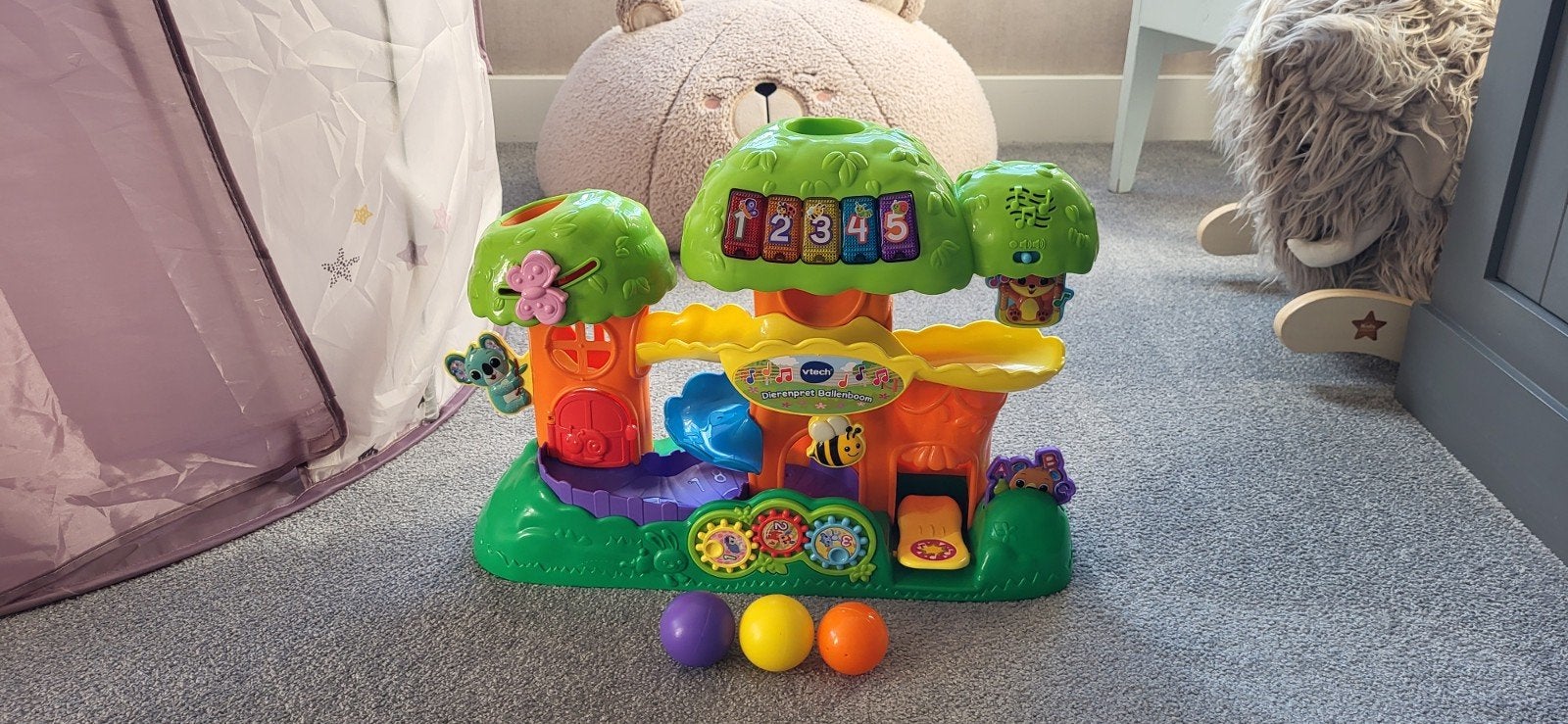 VTech Dierenpret Ballenboom - Interactief Speelgoed, Ophalen of Verzenden, Zo goed als nieuw, Overige typen, Met licht