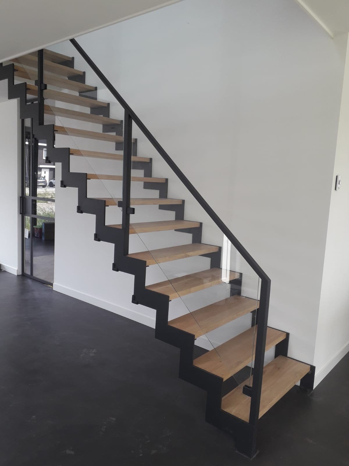 Luxe Stalen Trappen met Eiken Treden | Major Interieurs, 80 tot 100 cm, 215 cm of meer, Overige typen, Nieuw