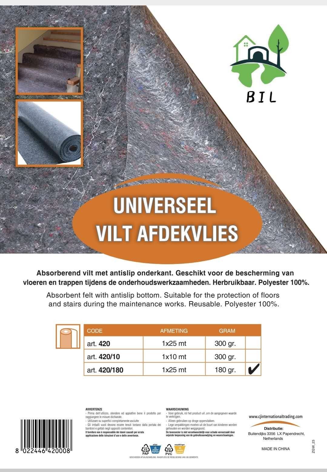 Universeel Vilt Afdekvlies, Ophalen, Nieuw