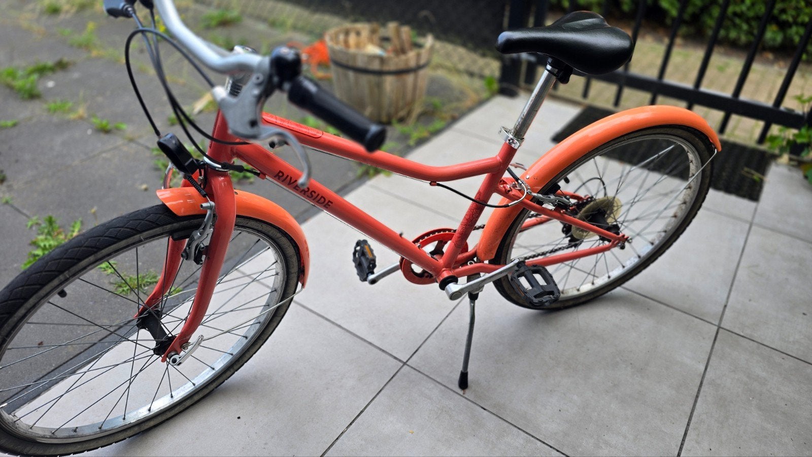 Decathlon Riverside 100 Kinderfiets 24 inch, Oranje, Ophalen of Verzenden, Gebruikt, 20 inch of meer, Decathlon Riverside