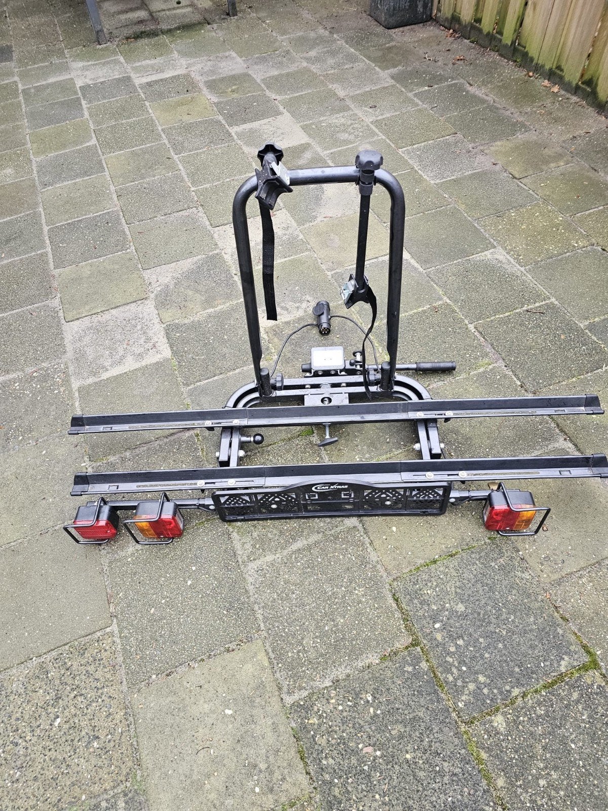 Car Xtras Compact 2 Trekhaak Fietsendrager, Ophalen, Zo goed als nieuw, 2 fietsen, Trekhaakdrager
