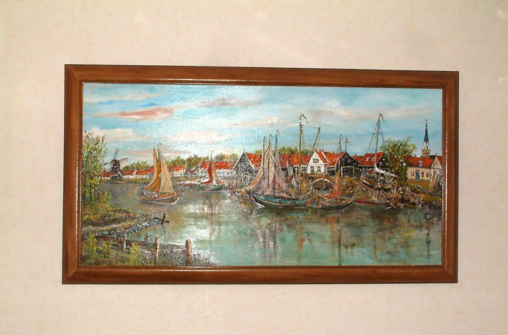 werf Meerman Arnemuiden Jac Caljouw schilderijen  Arnemuiden, Antiek en Kunst, Ophalen