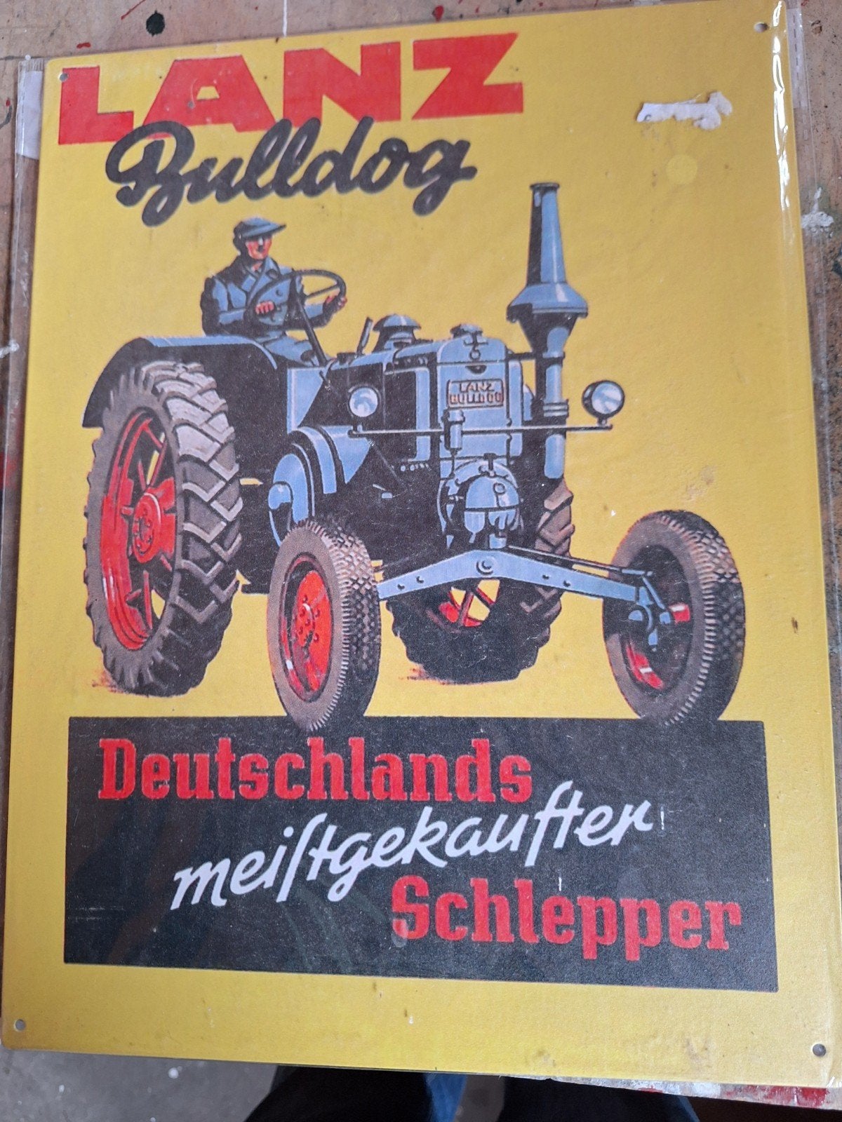 Vintage Shell Motor Oil Reclamebord - Emaille Look, Ophalen of Verzenden