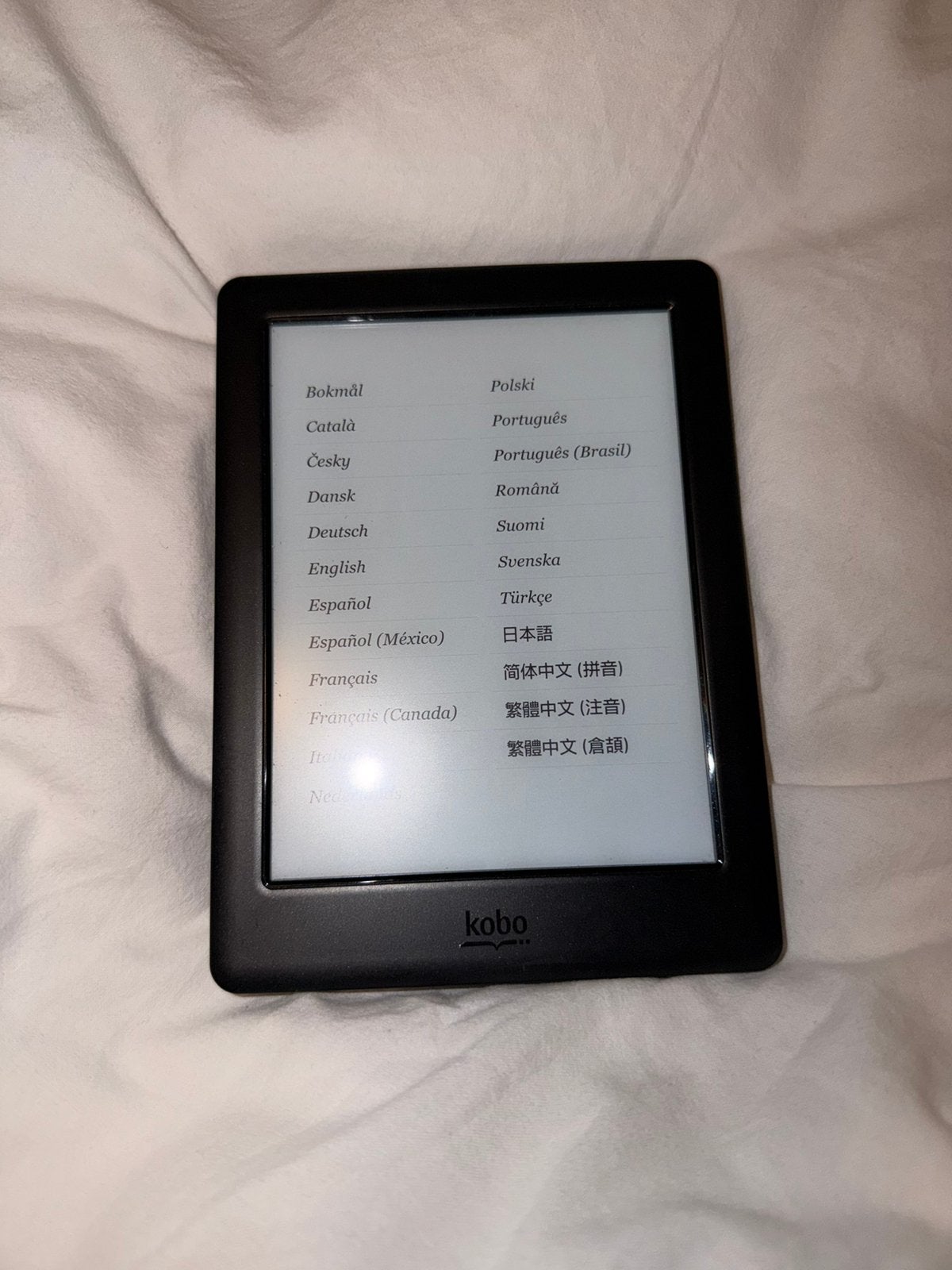 Kobo glo HD e-reader, Ophalen, Gebruikt